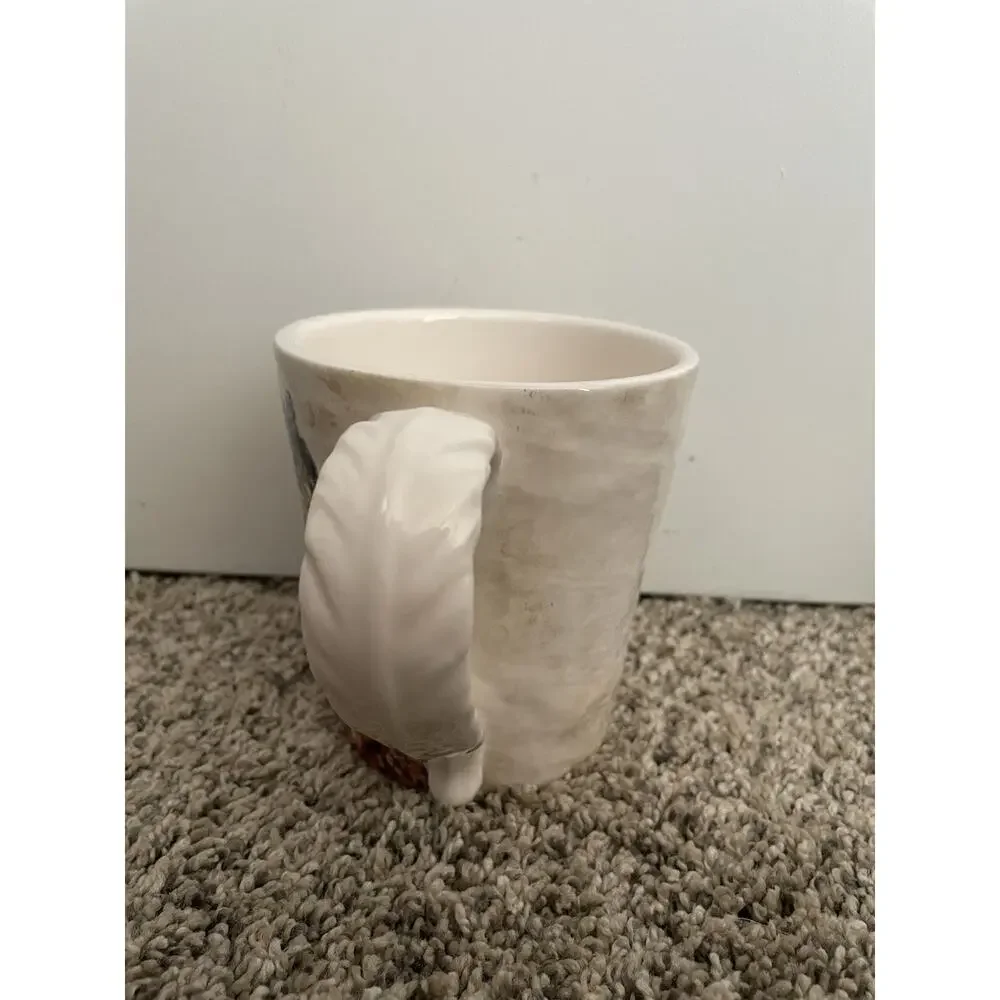 Pier 1 Exclusive Ironstone Large Mug Mrs. Fox In Church Hat 16 Oz.